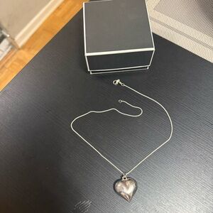 Silver Heart Pendant Necklace